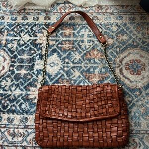 Marta Ponte Woven leather shoulder bag - like new